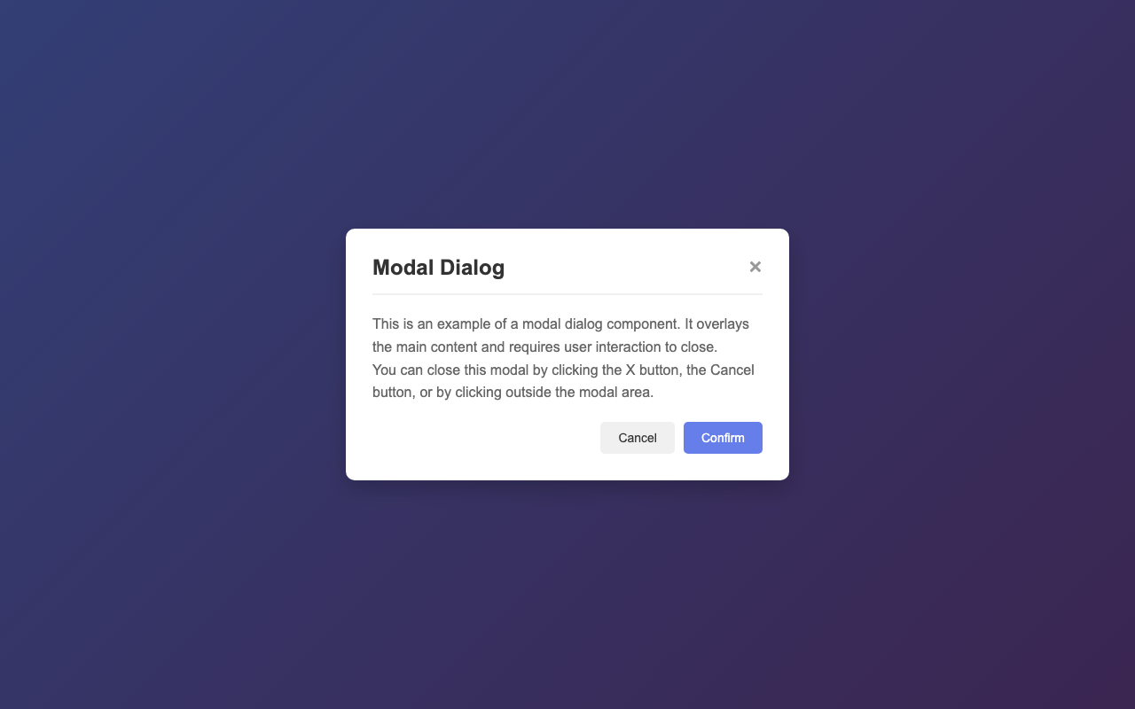 Screenshot sample 78 for modal-dialog / Claude Sonnet 4.5