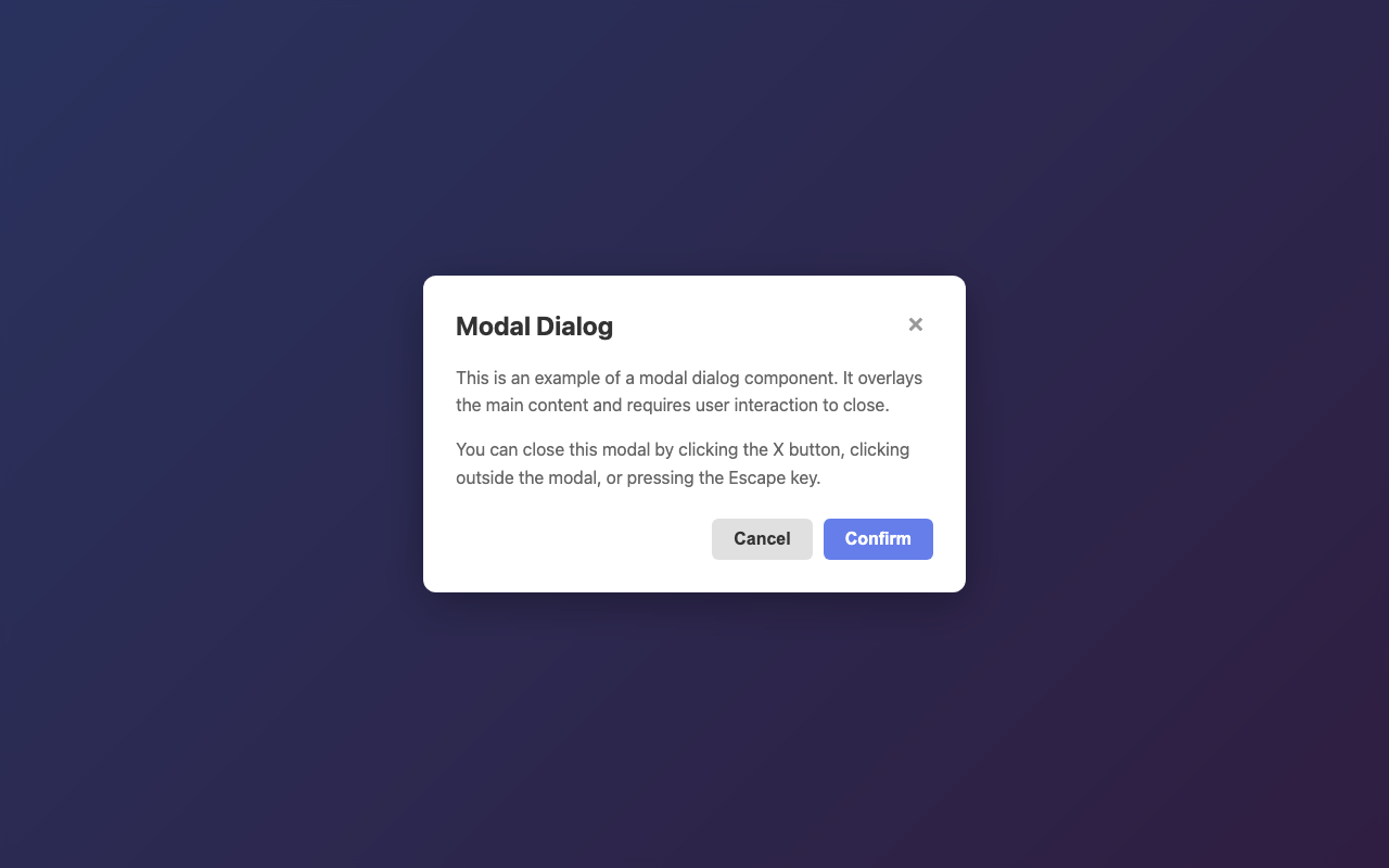 Screenshot sample 80 for modal-dialog / Claude Sonnet 4.5