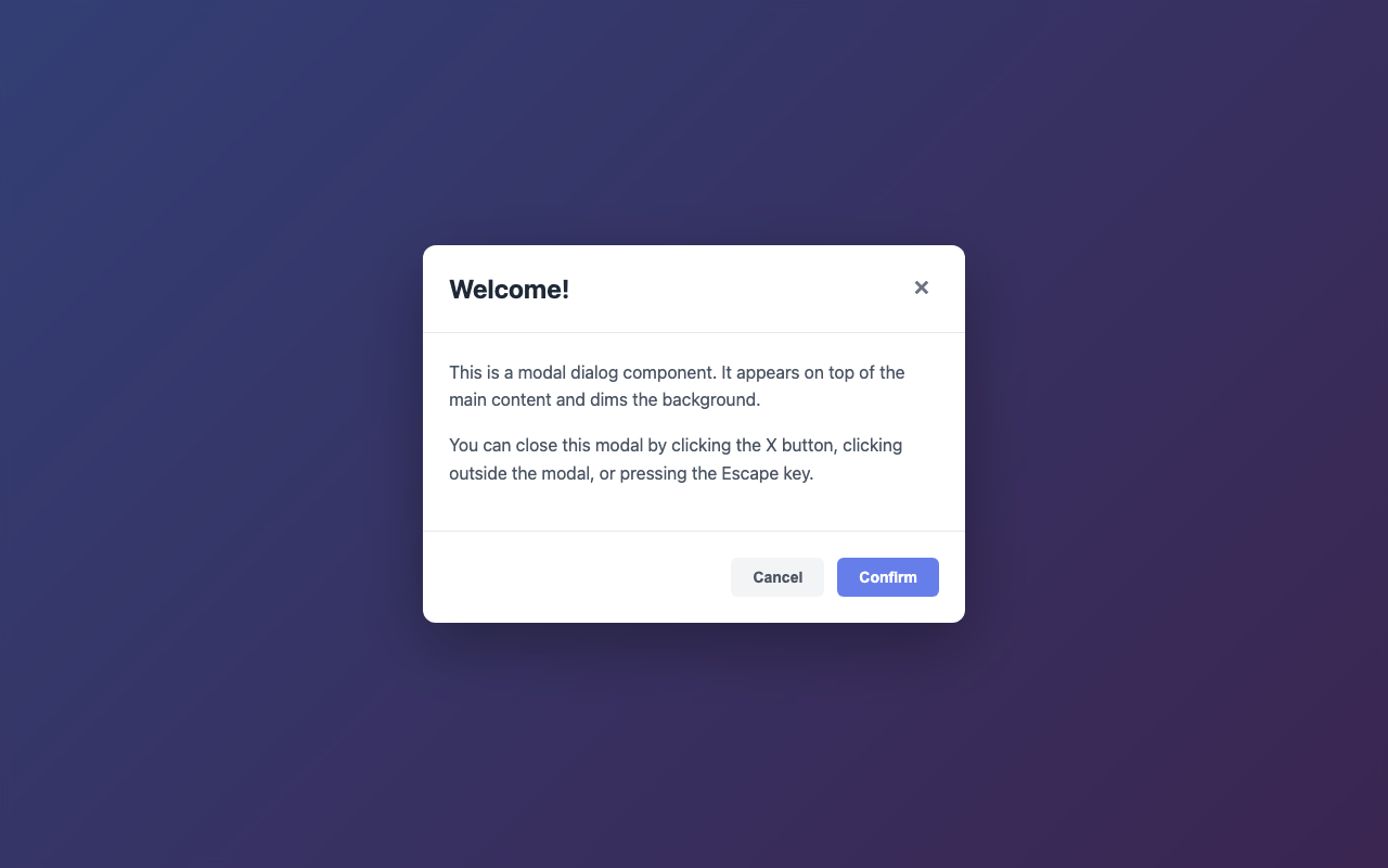 Screenshot sample 87 for modal-dialog / Claude Sonnet 4.5