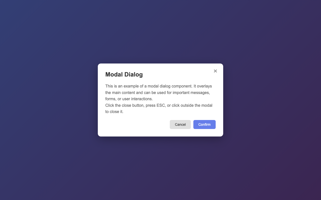 Screenshot sample 95 for modal-dialog / Claude Sonnet 4.5