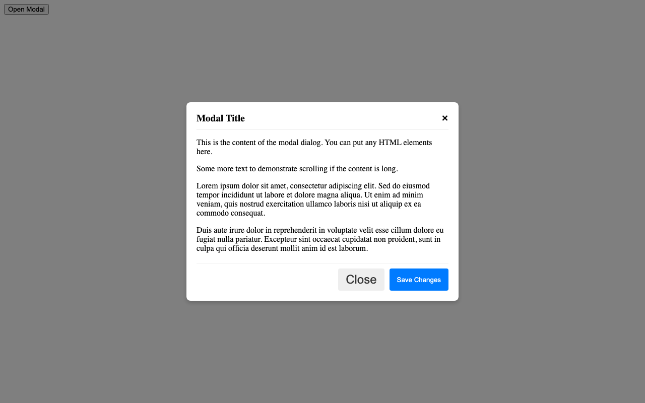 Screenshot sample 72 for modal-dialog / Gemini 2.5 Flash Lite