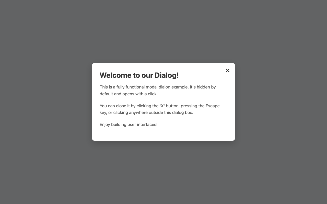 Screenshot sample 47 for modal-dialog / Gemini 2.5 Flash