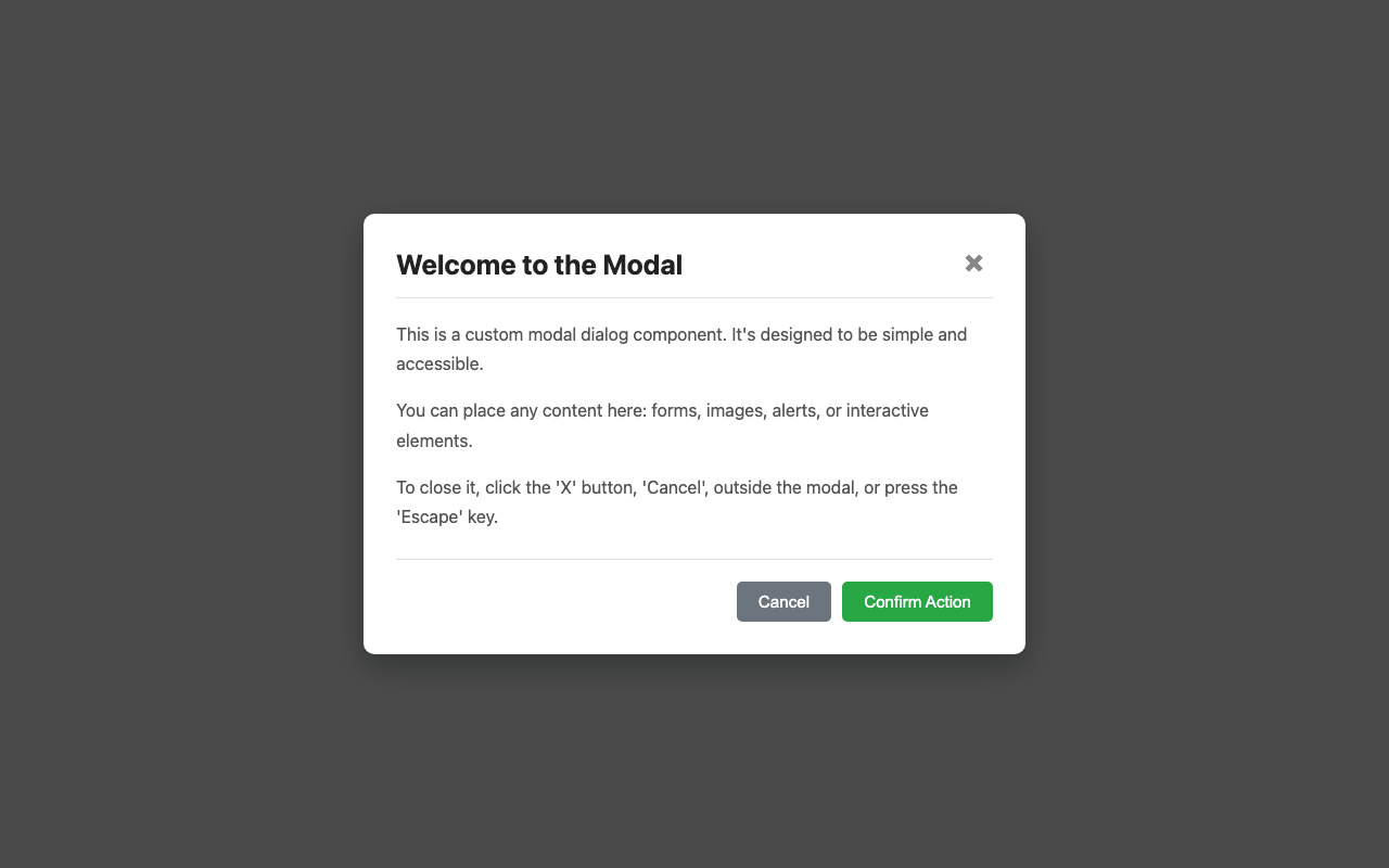 Screenshot sample 8 for modal-dialog / Gemini 2.5 Flash
