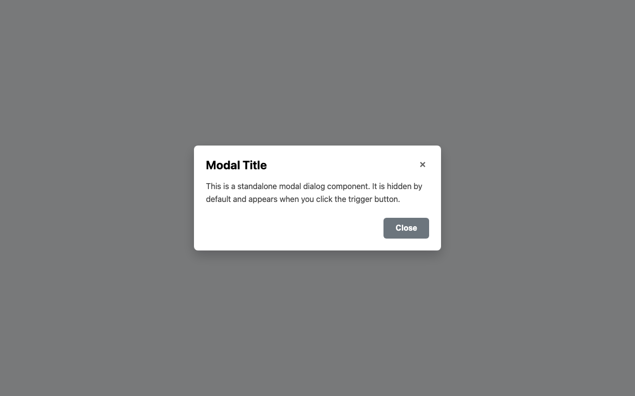 Screenshot sample 0 for modal-dialog / Gemini 3 Flash Preview
