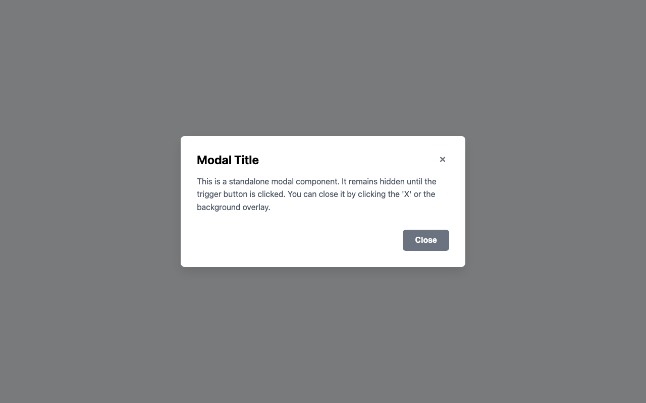 Screenshot sample 12 for modal-dialog / Gemini 3 Flash Preview