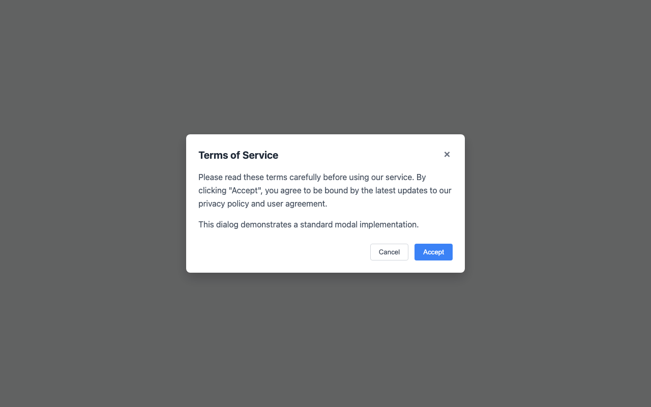 Screenshot sample 24 for modal-dialog / Gemini 3 Pro Preview