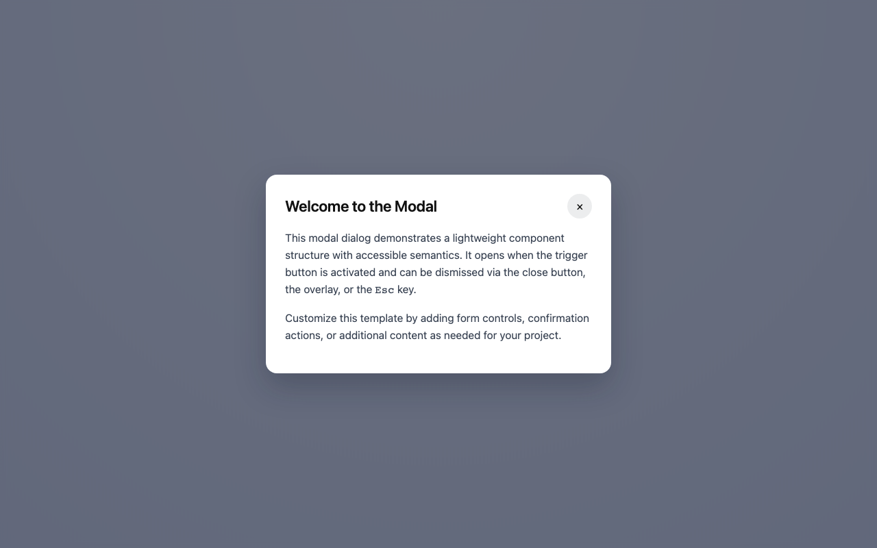 Screenshot sample 14 for modal-dialog / GPT-5 Codex