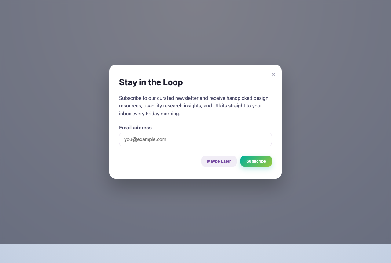 Screenshot sample 22 for modal-dialog / GPT-5 Codex