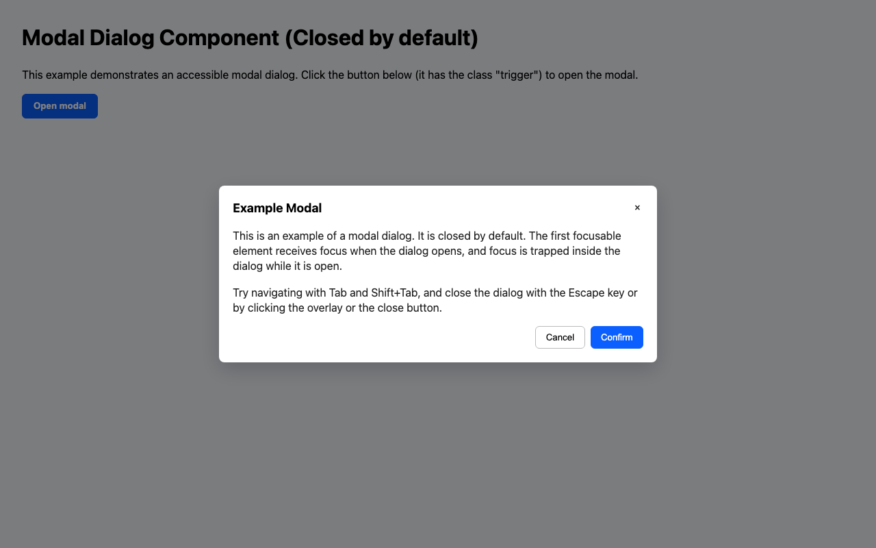 Screenshot sample 11 for modal-dialog / GPT-5 Mini