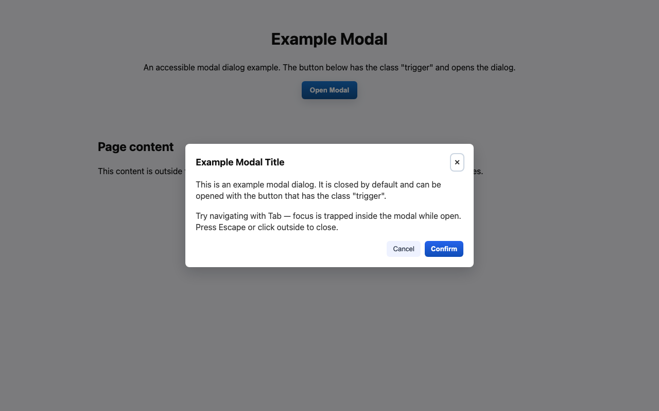 Screenshot sample 14 for modal-dialog / GPT-5 Mini