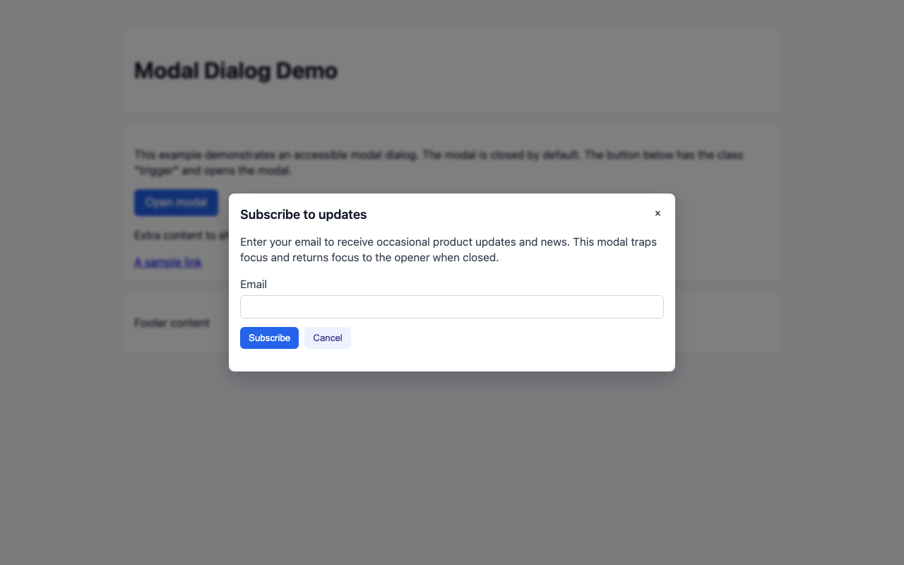 Screenshot sample 2 for modal-dialog / GPT-5 Mini