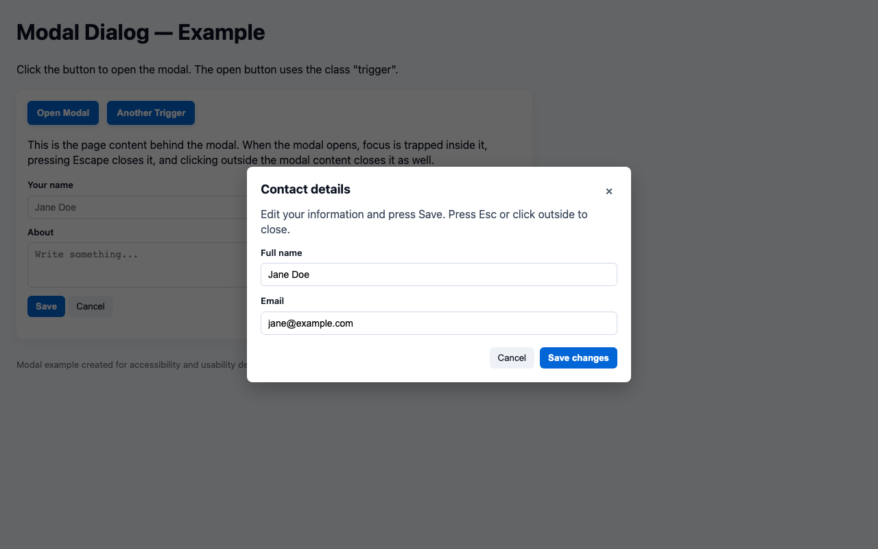 Screenshot sample 21 for modal-dialog / GPT-5 Mini