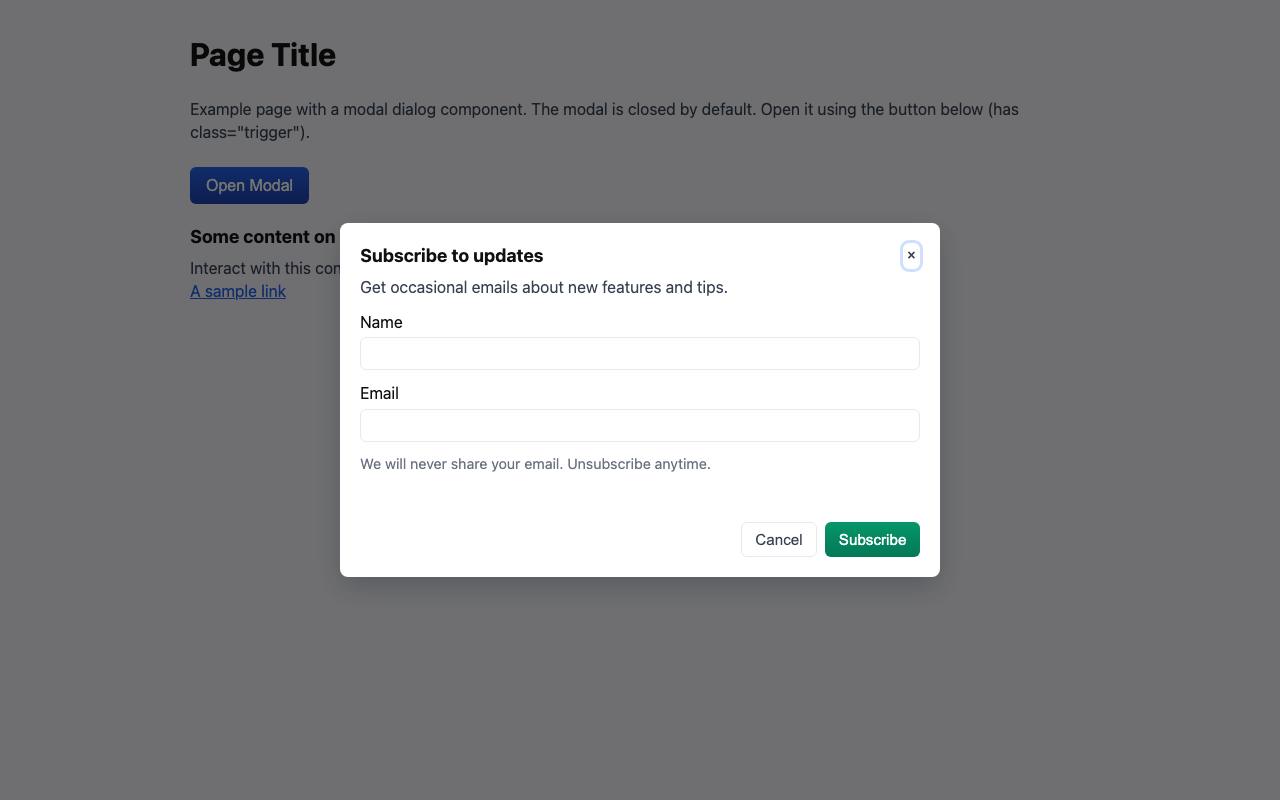 Screenshot sample 25 for modal-dialog / GPT-5 Mini