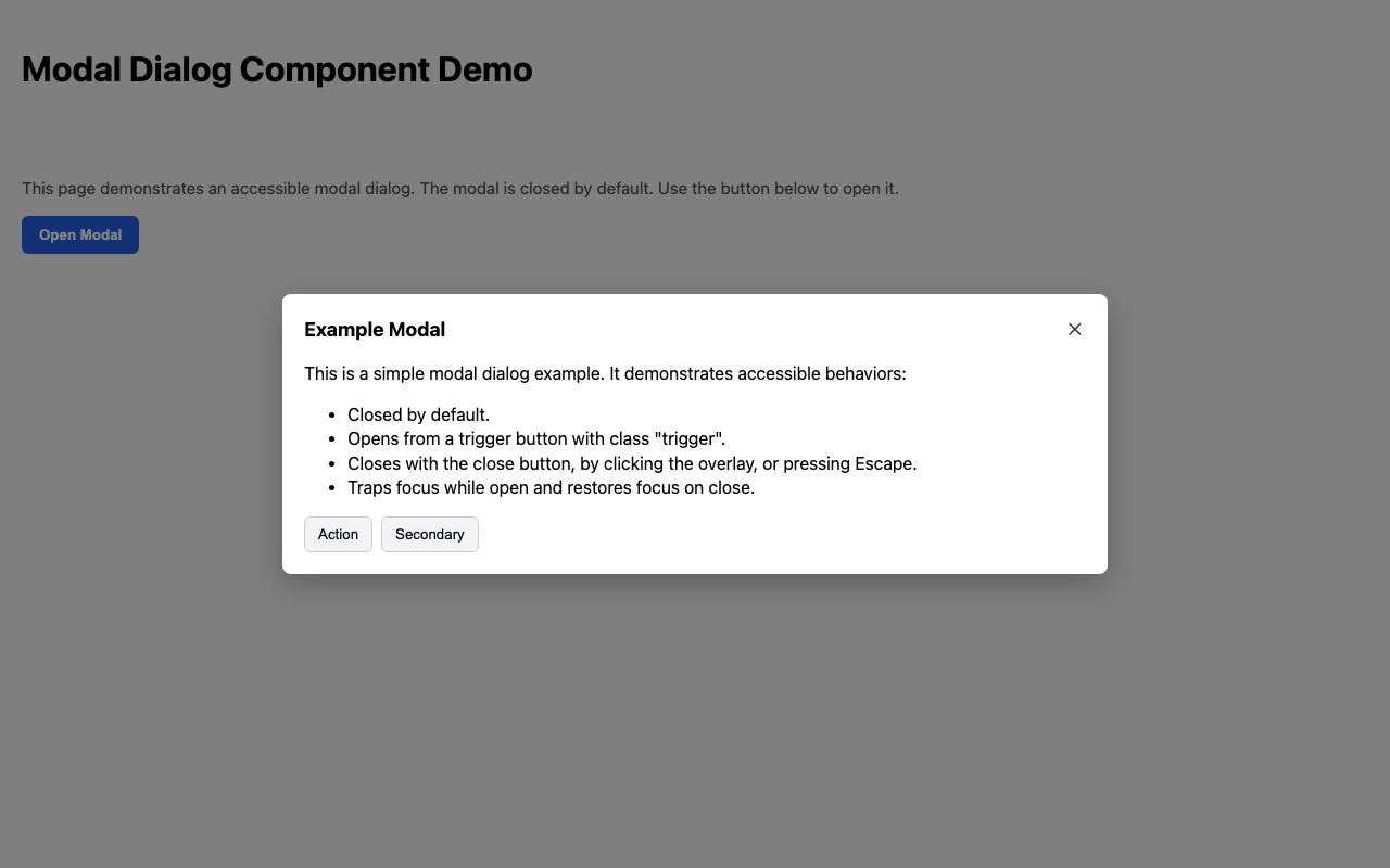 Screenshot sample 30 for modal-dialog / GPT-5 Mini