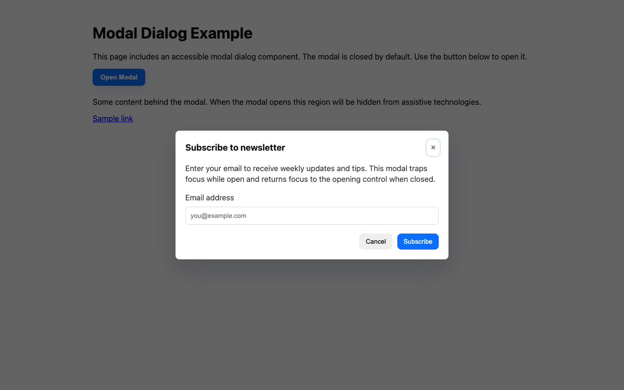 Screenshot sample 34 for modal-dialog / GPT-5 Mini