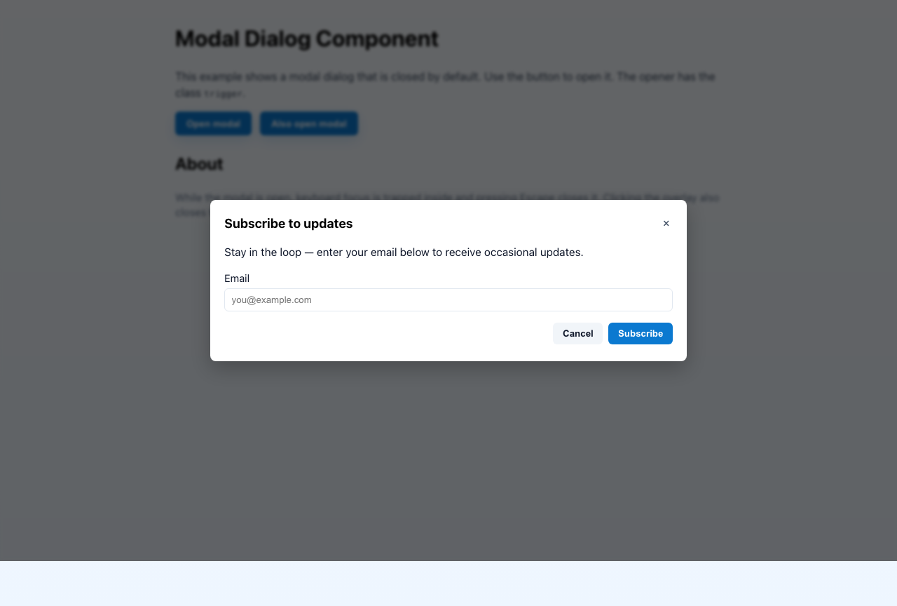 Screenshot sample 36 for modal-dialog / GPT-5 Mini