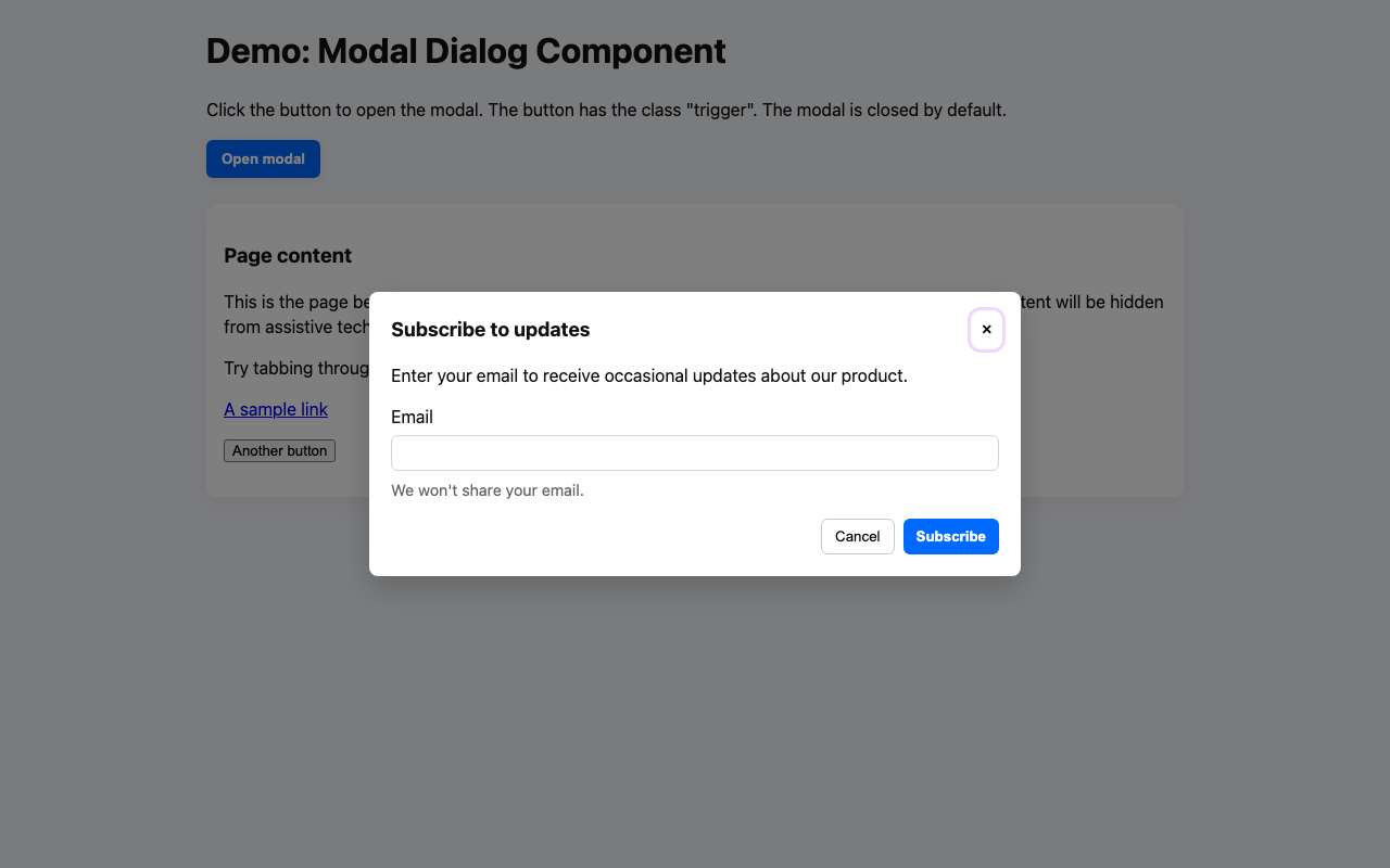 Screenshot sample 56 for modal-dialog / GPT-5 Mini
