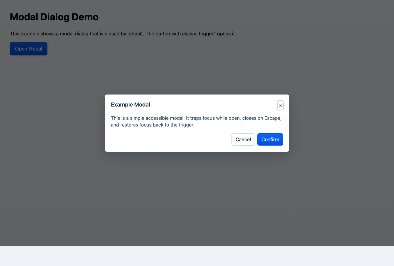 Screenshot sample 6 for modal-dialog / GPT-5 Mini