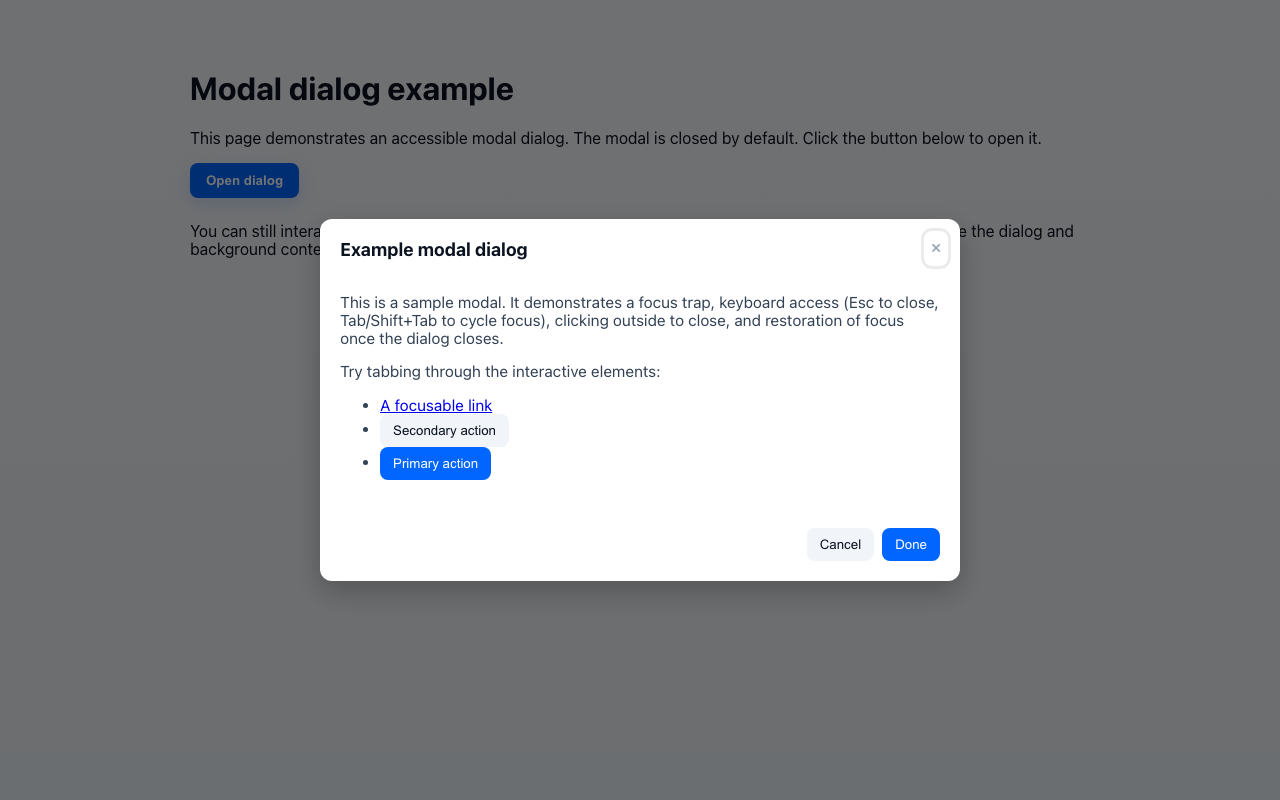 Screenshot sample 63 for modal-dialog / GPT-5 Mini