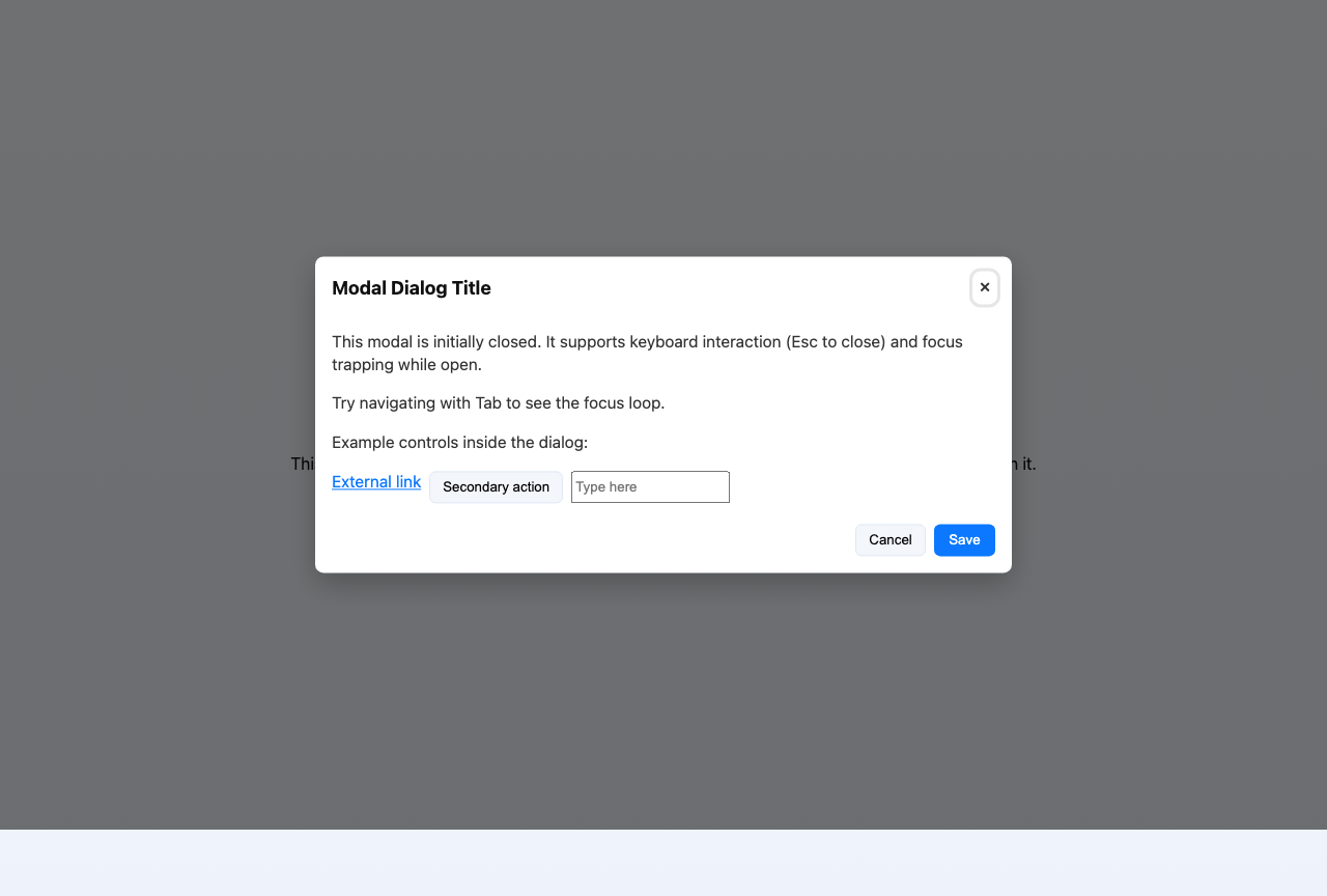 Screenshot sample 66 for modal-dialog / GPT-5 Mini