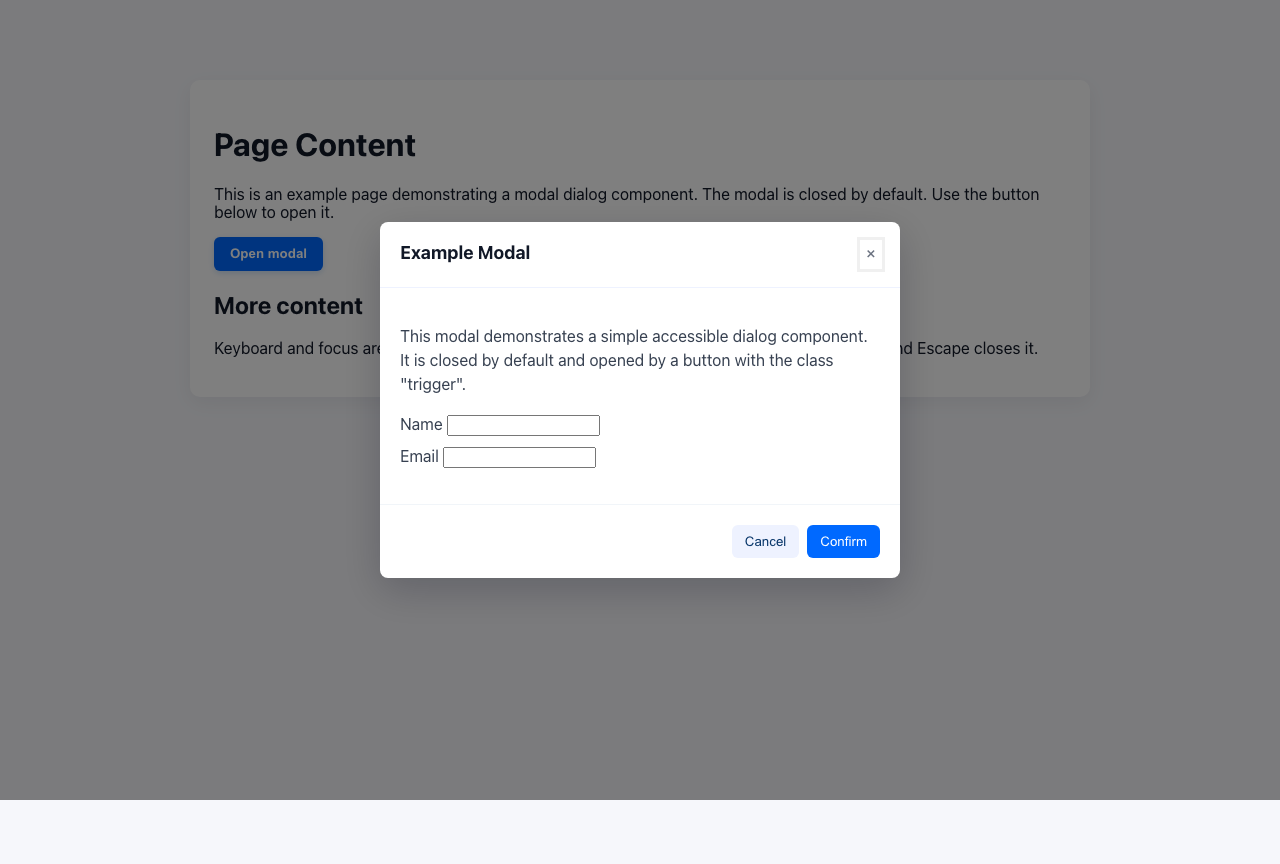 Screenshot sample 68 for modal-dialog / GPT-5 Mini