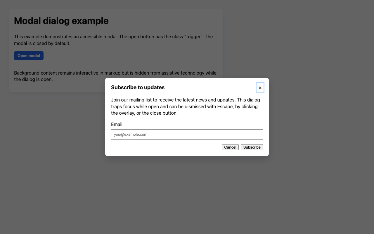 Screenshot sample 84 for modal-dialog / GPT-5 Mini