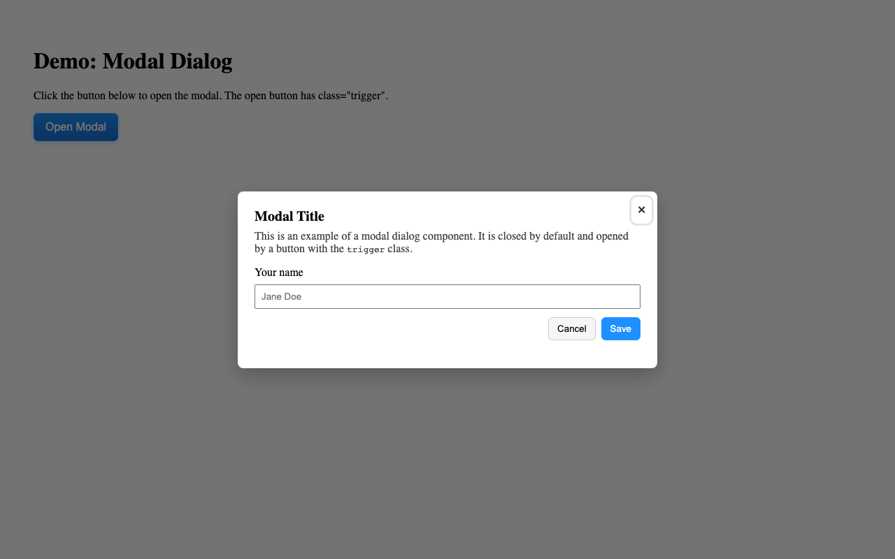 Screenshot sample 89 for modal-dialog / GPT-5 Mini
