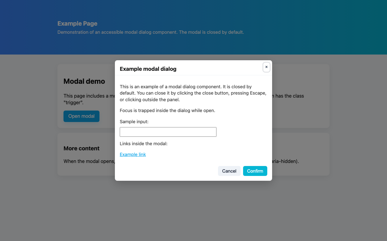 Screenshot sample 97 for modal-dialog / GPT-5 Mini