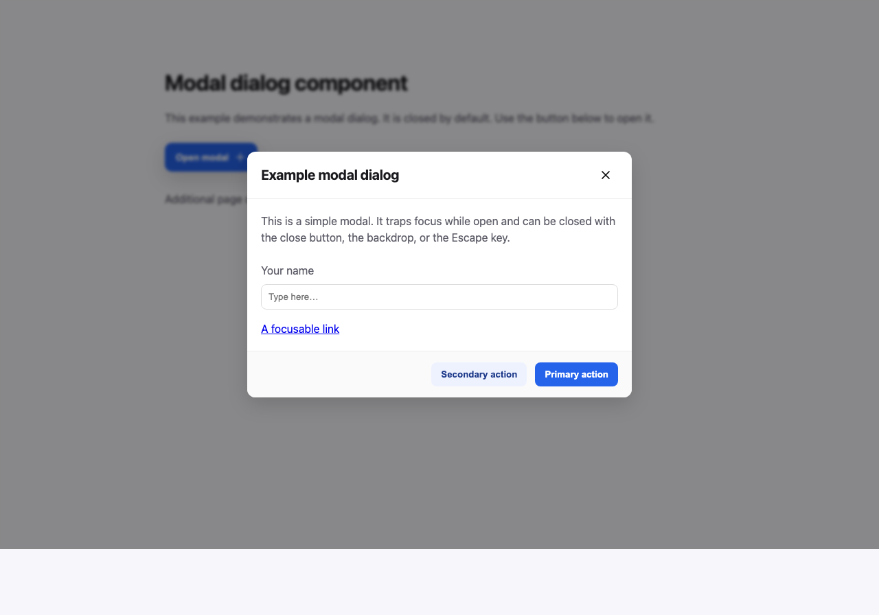 Screenshot sample 0 for modal-dialog / GPT-5