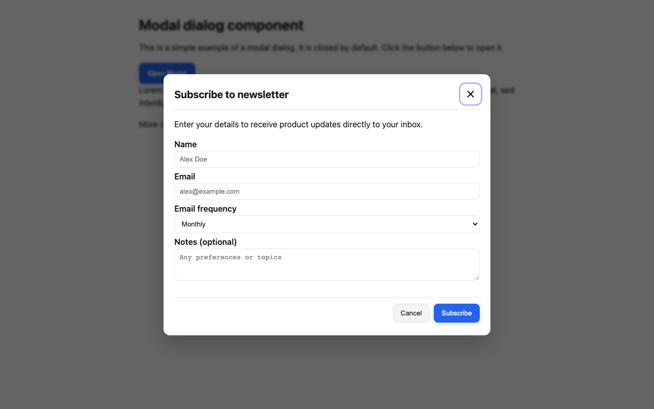Screenshot sample 11 for modal-dialog / GPT-5