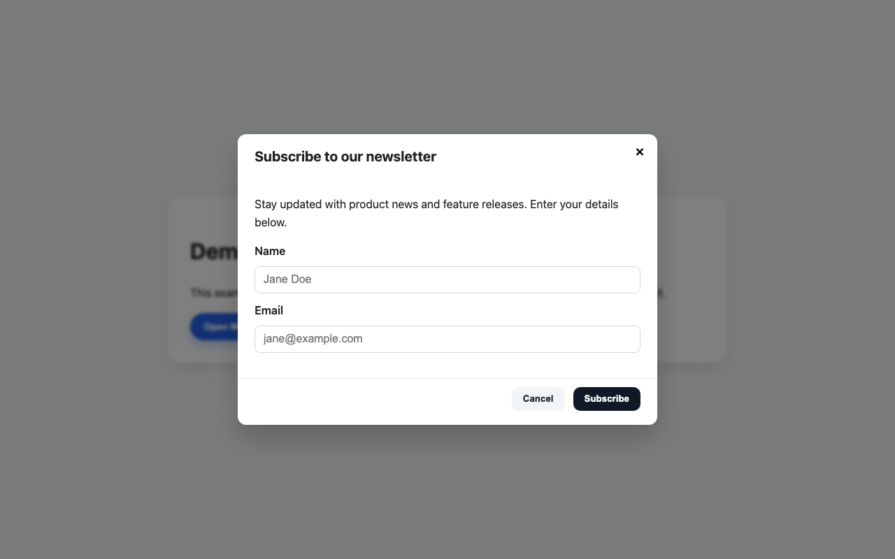 Screenshot sample 14 for modal-dialog / GPT-5