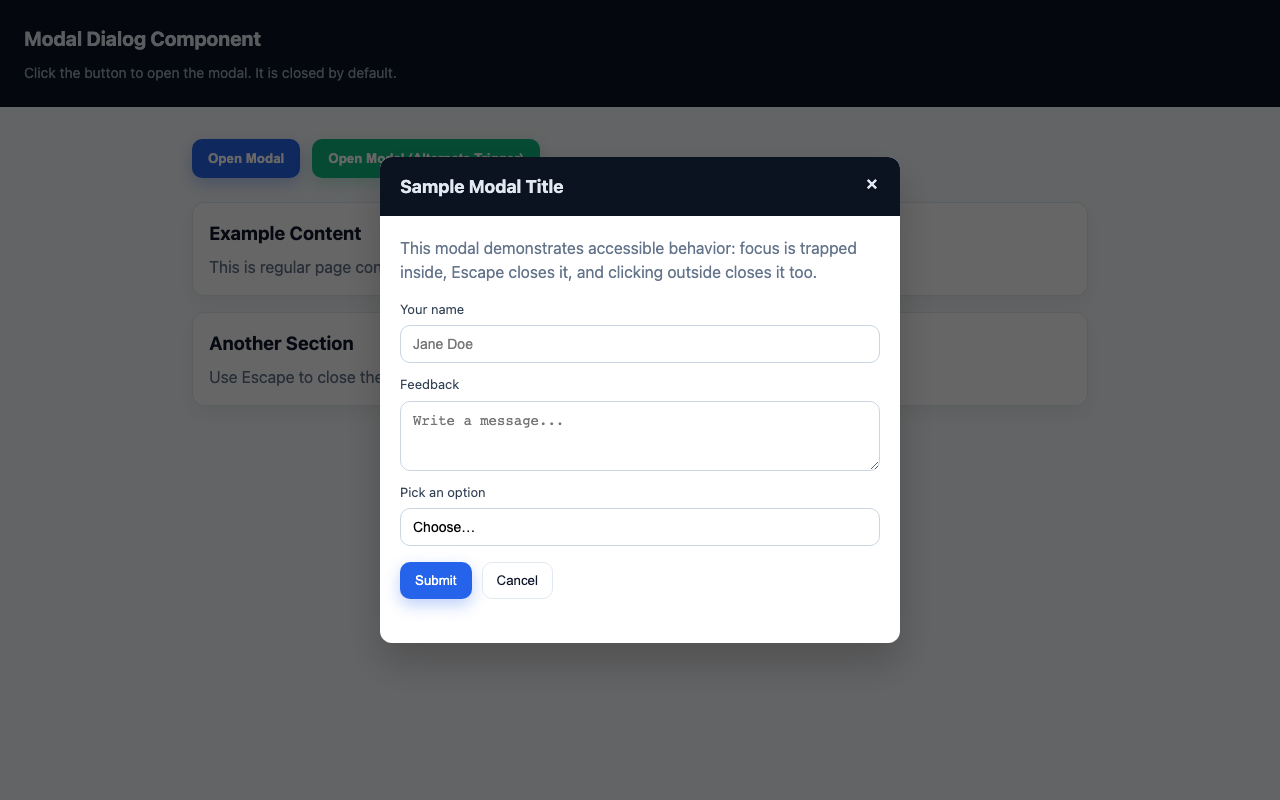 Screenshot sample 17 for modal-dialog / GPT-5