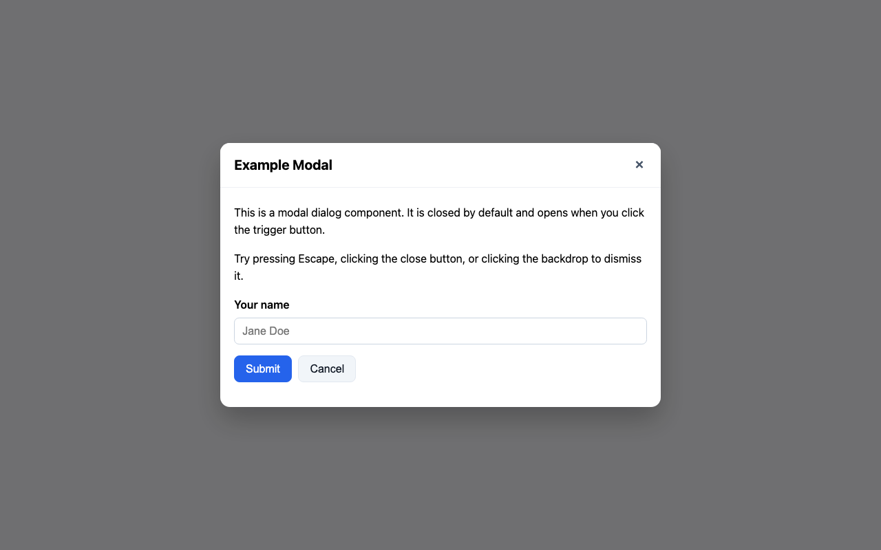 Screenshot sample 27 for modal-dialog / GPT-5
