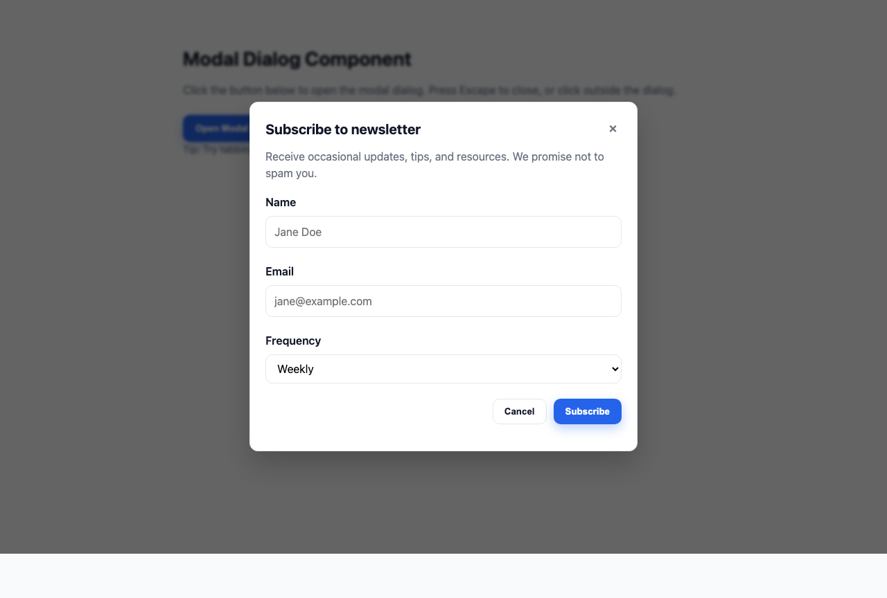 Screenshot sample 6 for modal-dialog / GPT-5
