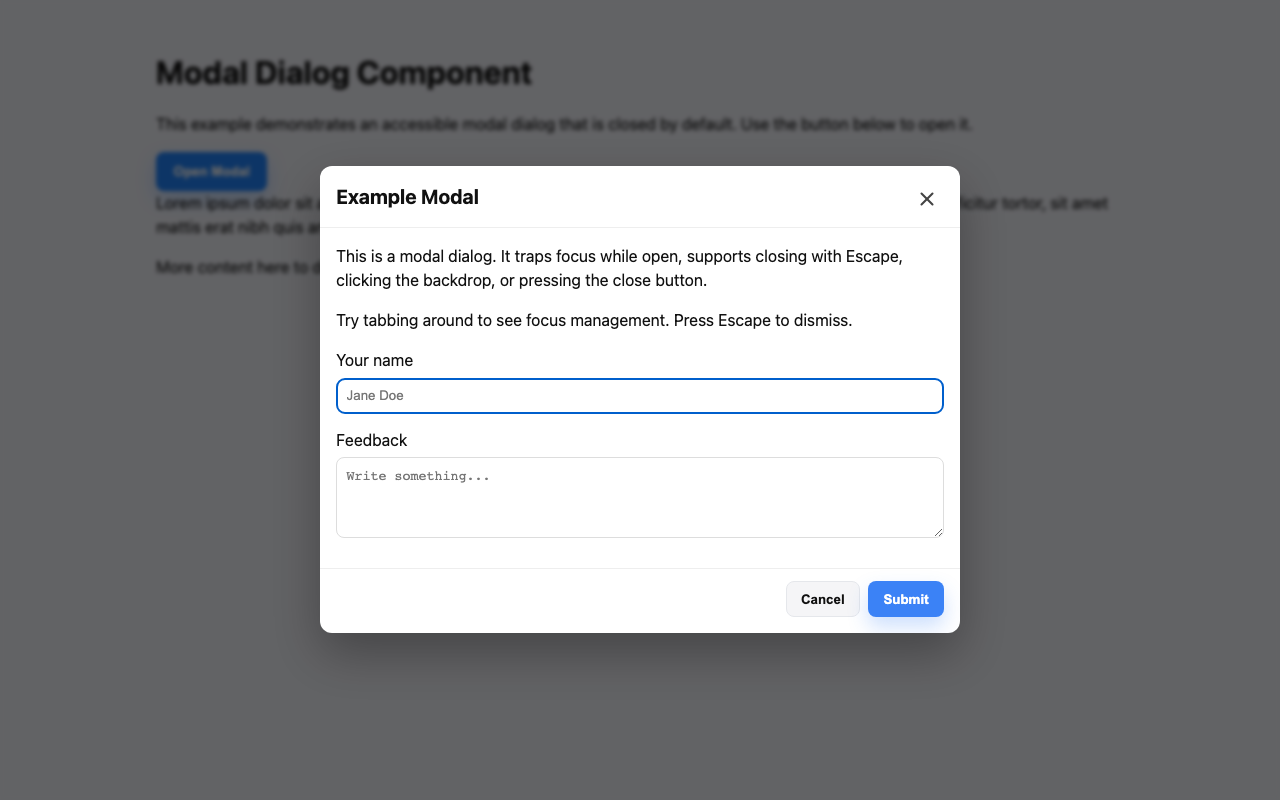 Screenshot sample 98 for modal-dialog / GPT-5