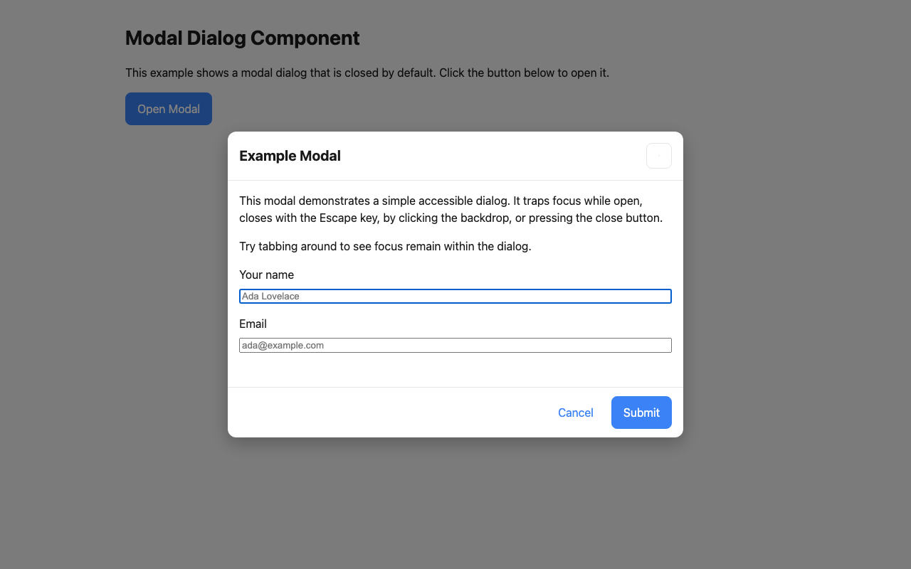 Screenshot sample 99 for modal-dialog / GPT-5