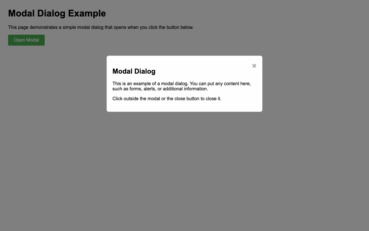 Screenshot sample 19 for modal-dialog / Grok 4 Fast Non-Reasoning