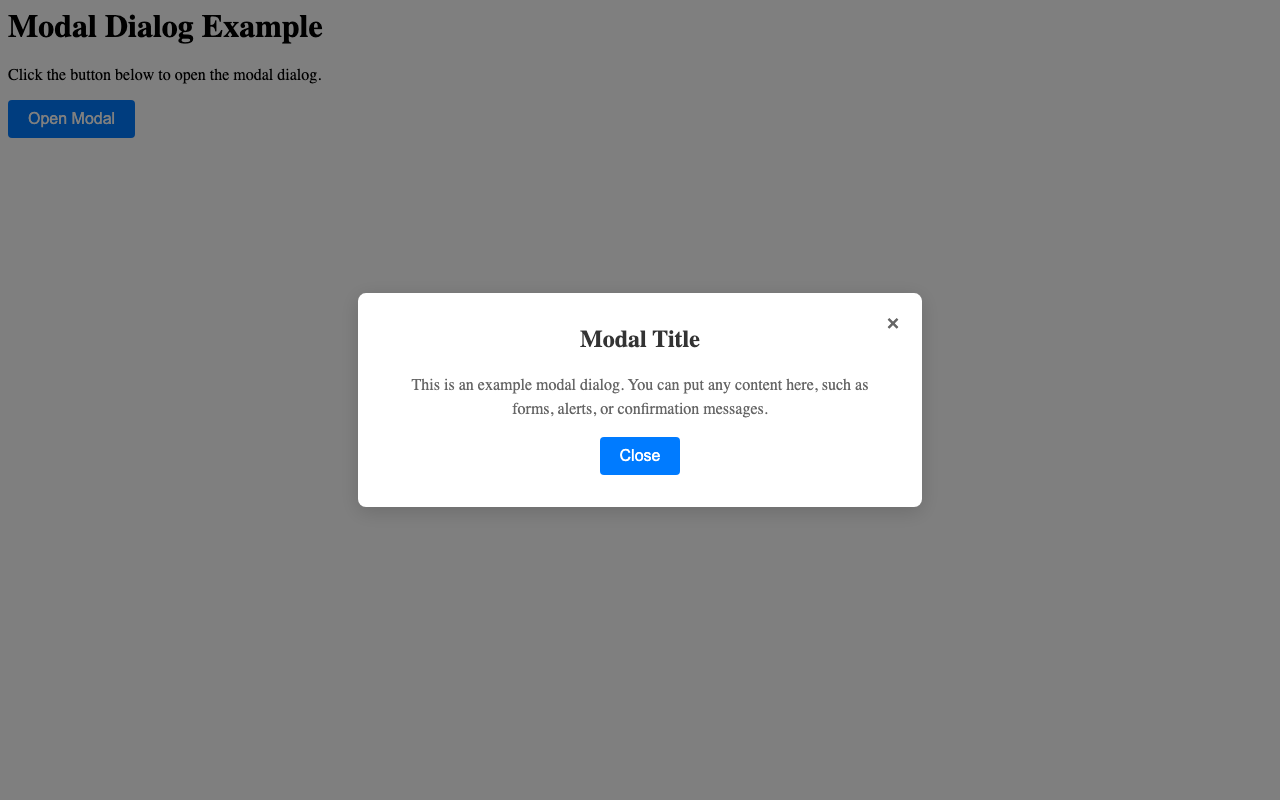 Screenshot sample 44 for modal-dialog / Grok 4 Fast Non-Reasoning