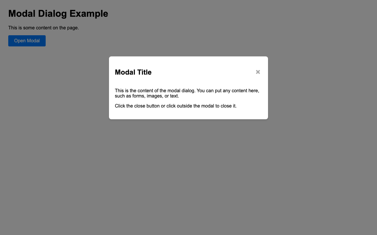 Screenshot sample 52 for modal-dialog / Grok 4 Fast Non-Reasoning