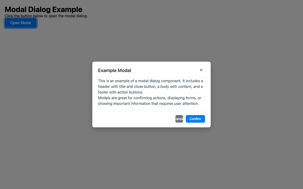 Screenshot sample 57 for modal-dialog / Grok 4 Fast Non-Reasoning