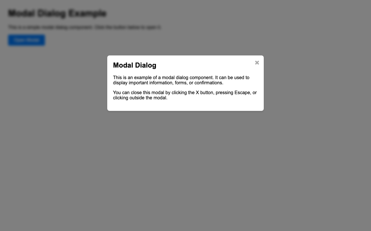 Screenshot sample 63 for modal-dialog / Grok 4 Fast Non-Reasoning