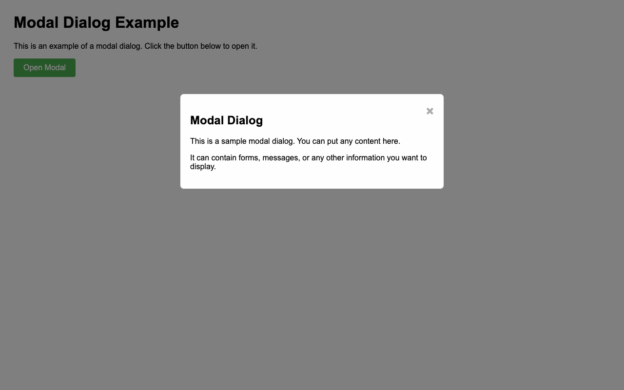 Screenshot sample 73 for modal-dialog / Grok 4 Fast Non-Reasoning