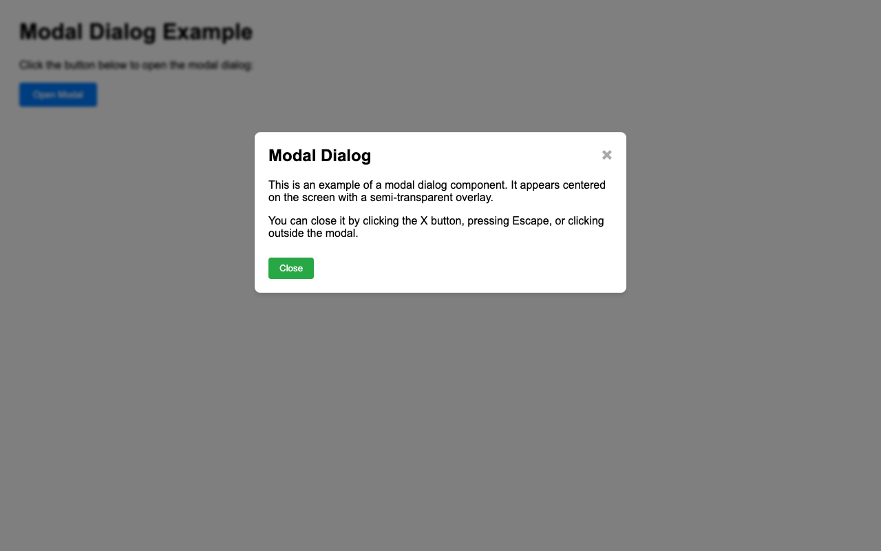 Screenshot sample 78 for modal-dialog / Grok 4 Fast Non-Reasoning