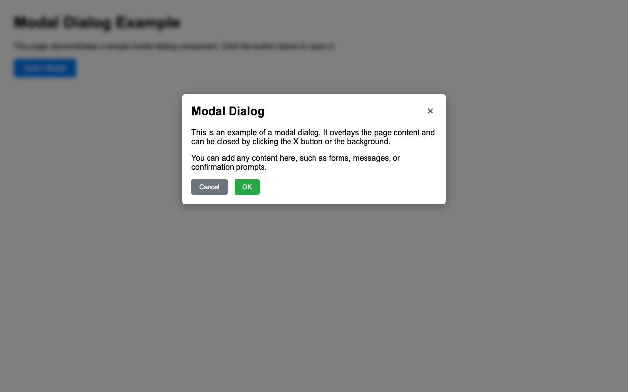 Screenshot sample 90 for modal-dialog / Grok 4 Fast Non-Reasoning