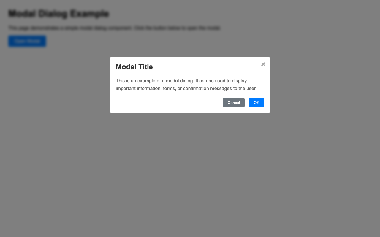 Screenshot sample 91 for modal-dialog / Grok 4 Fast Non-Reasoning
