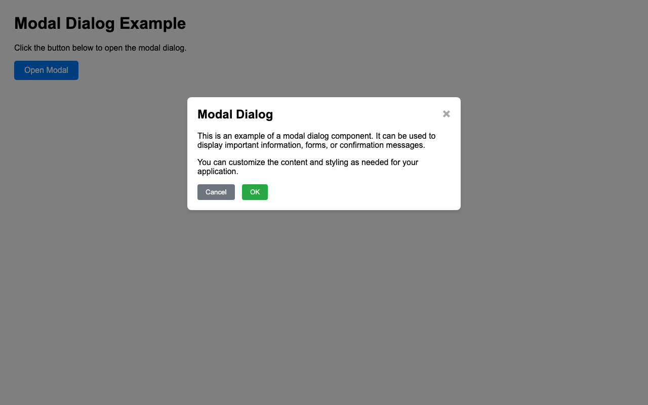 Screenshot sample 92 for modal-dialog / Grok 4 Fast Non-Reasoning