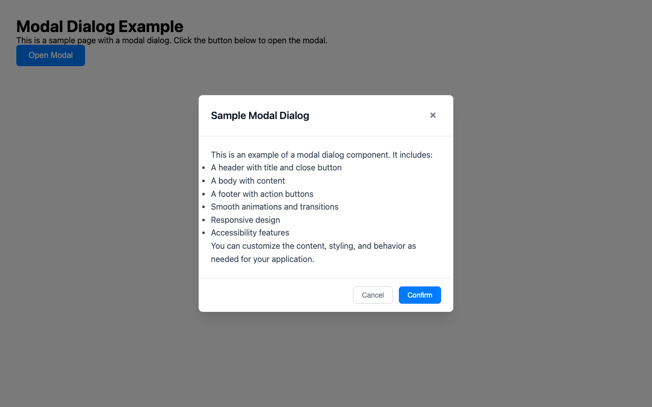 Screenshot sample 97 for modal-dialog / Grok 4 Fast Non-Reasoning