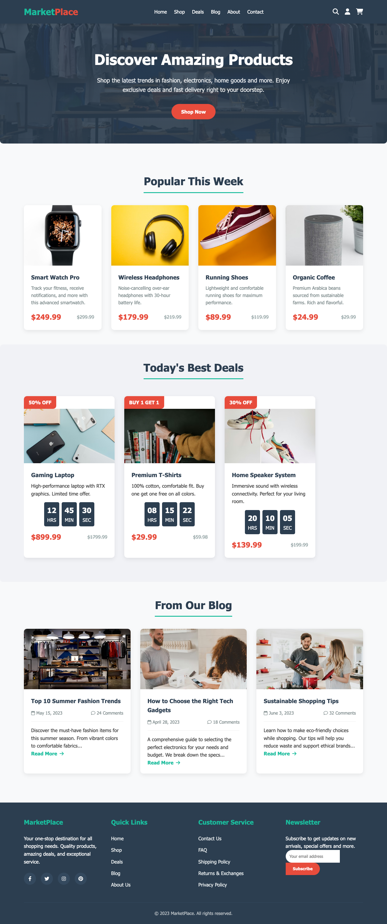 Screenshot sample 18 for shopping-home-page / DeepSeek V3.2