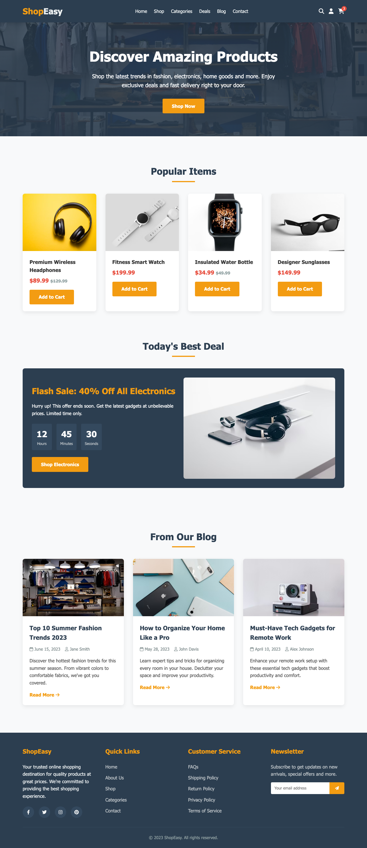 Screenshot sample 23 for shopping-home-page / DeepSeek V3.2