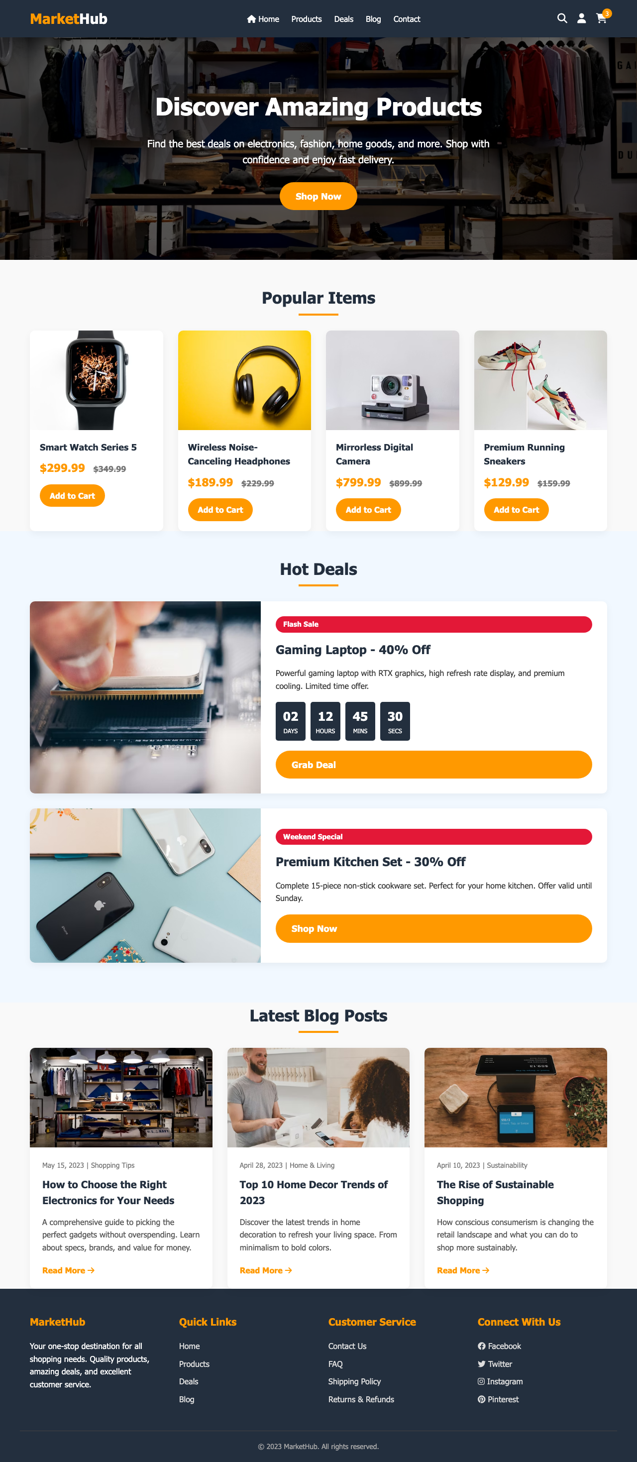 Screenshot sample 7 for shopping-home-page / DeepSeek V3.2